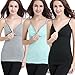 Nursing Tops Tank Shirt Cami Sleep Bra for Maternity and Breastfeeding