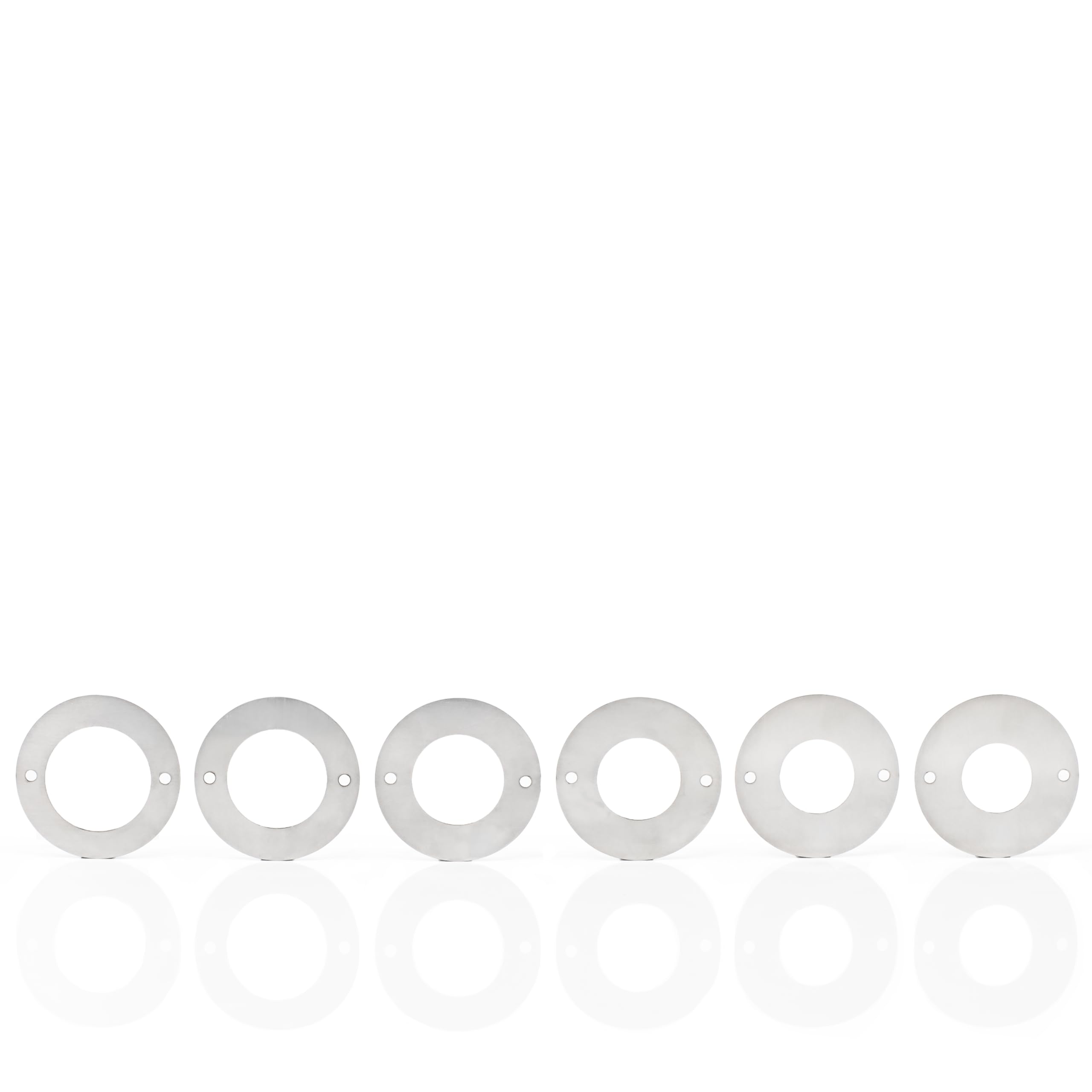 WHITEHORSE Bird House Predator Guards - a Set of 6 Stainless Steel Rings - 6 Different Hole Sizes - Excludes Different Bird Species - Protects The Entry Hole