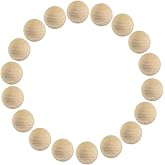 Joyangy 100Pcs 3/8 Inch Unfinished Natural Wooden Balls, 10mm Round Wood Craft Spheres for DIY Projects, Arts and Crafts, Decoration - No Hole