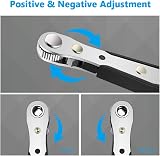 OSDUE Mini Ratchet Wrench Right Angle Magnetic Screwdriver 1/4 Drive view 6