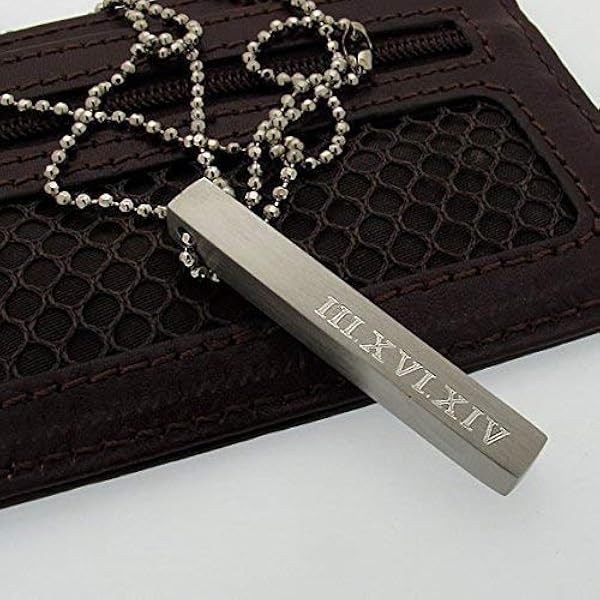 Amazon.com: Personalized Bar Necklace 