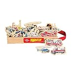 T.S. Shure Emergency Vehicles Wooden Magnets 20 Piece MagnaFun Set