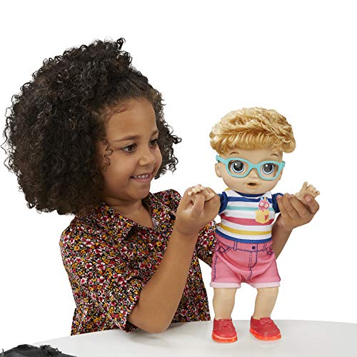 Baby Alive Step ‘N Giggle Baby Blonde Hair Boy Doll with LightUp Shoes