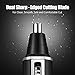 Sportsman Nose Hair Trimmer, Professional Ear Hair Trimmer/Beard Trimmer/Sideburns Trimmer/Eyebrow Trimmer 4 in 1 Rechargeable Stainless Steel Waterproof Blade Personal Trimmer Kit for Men and Women