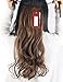 Drawstring Ponytail Extensions One Piece Tie Up Ponytail Clip in Hair Extensions Hairpiece Binding Pony Tail Extension for Girl Lady Woman light brown