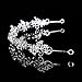 Topwedding Rhinestone Wedding Tiara Headband Bridal Floral Headpiece Hair Jewelry Women Girls