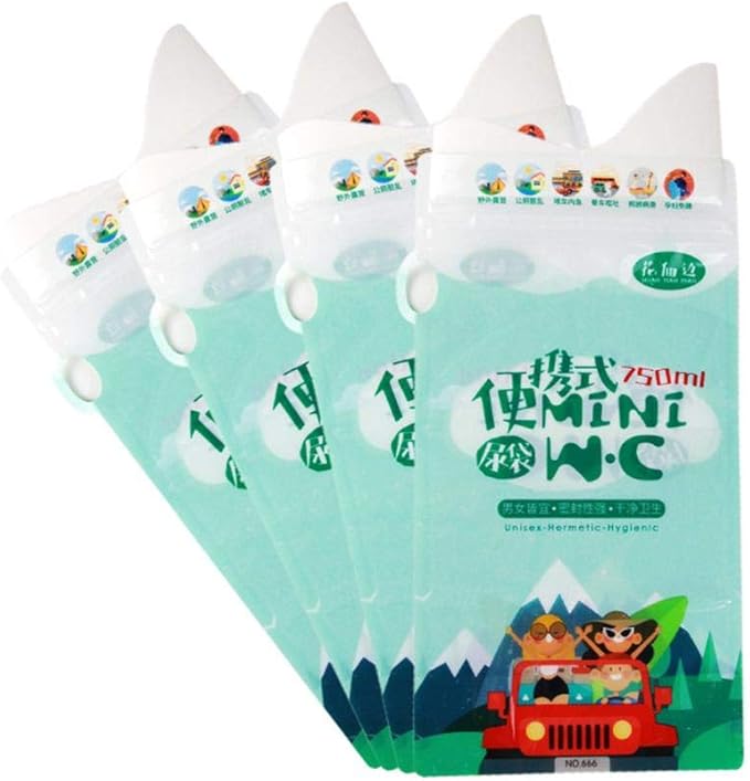 splendidsun Travel Pee Bags, 10PCS Disposable Urine Bags Emergency