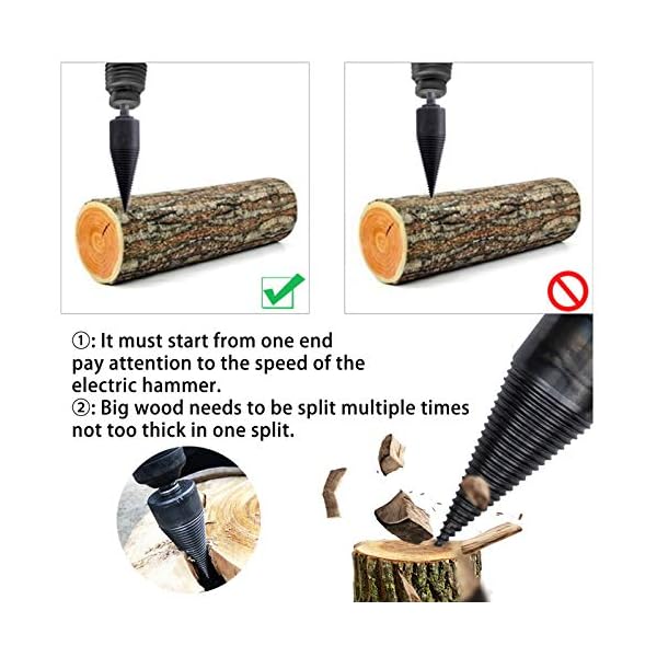 Sechskantschaft Holzspalter Brennholzbohrer Holzspalter Bohrer Brennholzbohrer Holzspalter Sechskantschaft Schraube… – Bild 6