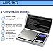 American Weigh Scales Series Digital Pocket Weight Scale, Lightweight, Accurate Measurement 1kg x 0.1g, (Silver), AWS-1KG-SIL