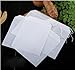 Angelduck Disposable Drawstring Tea Filter Bags, Empty Heat Seal, Pack of 100