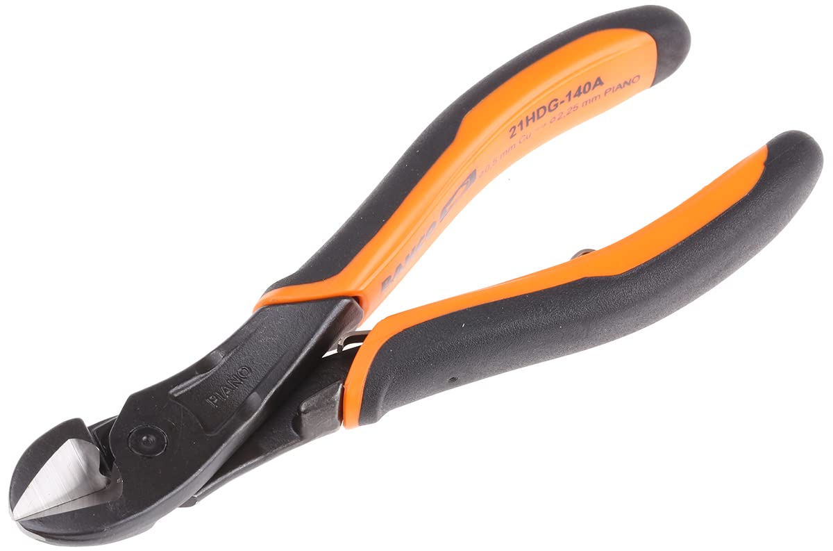 Bahco 21HDG-140A "Ergo" Angled at 14 Degree Side Cutting Pliers, Multi-Colour, 140 mm