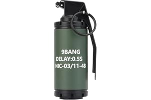 Disratw Airsoft Grenade Toy Plastic CS Hand Grenade Model Tactical Gear Accessories for Army Fans Cosplay Props CS Game(No Function)