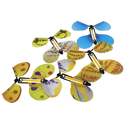 SODIAL(R) 5x Butterfly Flying Fluttering Toy Girls Boy Birthday Gift Party Bag Filler SODIAL(R) 5x Butterfly Flying Fluttering Toy Girls Boy Birthday Gift Party Bag Filler
