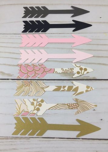 50 Arrow Confetti - 3.5" Inch (Pink Black Gold)
