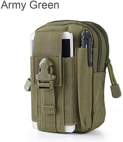 VANWEI Tactical Vest Pouch Backpack Utility Gadget Belt Waist Bag with Cell Phone Holster Holder for iPhone 7Plus 5.11 molle(Green)