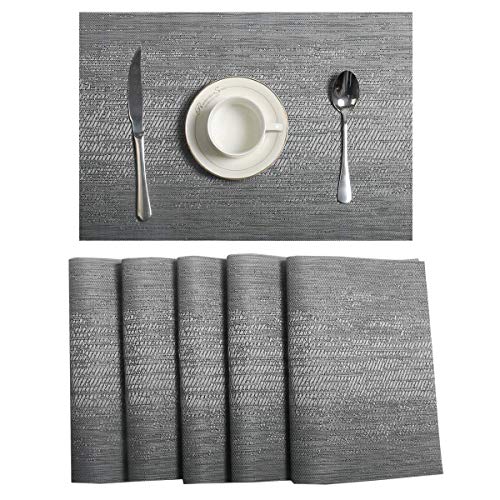 4 Pauwer+Placemats+Dining+Table+Crossweave