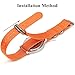 SIMCOLOR Zulu Replacement Watch Bands,2 Pack Nylon Strap with Heavy Duty Brushed Buckle 18mm 20mm 22mm or 24mm(22mm,Orange/Army Green)