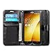 J&D Case Compatible for Zenfone 2 Case, [Wallet Stand] [Slim Fit] Heavy Duty Protective Shock Resistant Flip Cover Wallet Case for ASUS Zenfone 2 (5.5