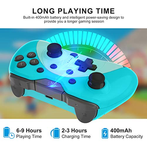KINGEAR Graduation Gifts Gaming PC Controller for Switch, Mothers Day Gifts and Gifts for Gamers Kawaii Game Controllers, Have Fun with Gifts for Dad and Mum Controller for Nintendo Switch Games