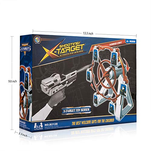 Electronic Rotating Target for Nerf Guns, More Challenging Practice Target for N-Strike Elite Mega Rival Series, Soft Bullet Gun (Only Target) - Thumbnail 5