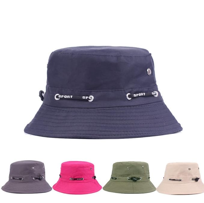 Fischerhut,Eimer Hütet Sun Cap Breiter Krempe Sonnenhut für Männer Frauen Teenager Outdoor Camping Wandern Angeln Jagd Golf 5