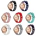 Bands Compatible with Galaxy Watch 42mm/Galaxy Watch Active 2 44mm 40mm/Galaxy Watch Active 40mm, 20mm Soft Silicone Quick Release Replacement bands