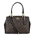 Coach F58290 Signature PVC Mini Christie Carryall Satchel Brown/Black