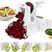 Brieftons 5-Blade Spiralizer: Vegetable Spiral Slicer, Best Veggie Pasta Spaghetti Maker, With 3 Exclusive Recipe eBooks, 100% Lifetime Replacement Warranty