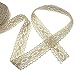 SING F LTD 12m Cotton Lace Edge Trim Ribbon Craft Cotton Crochet Ivory Vintage