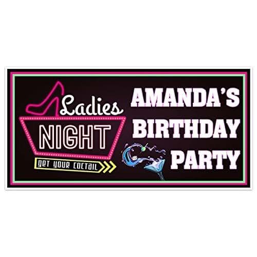 Amazon Com Girls Night Out Birthday Banner Party Decoration