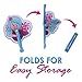 Mermaid Party Supplies: 24 Folding Mermaid Paper Fans - Variety Of Colors & Designs - Perfect For Any Mermaid Birthday Themed Party & Party Favors - Lifetime Replacement - M & M Products Online