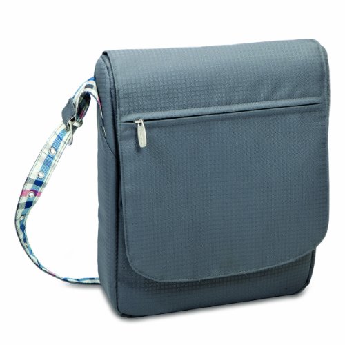 Picnic Time Carnaby Street Britannia Dual-Bottle Insulated Wine Tote with Wine Service for Two