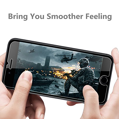 [2 Pack]iPhone 7/8 Plus Screen Protector, 9 HD Hard 99% Clear Tempered Glass Ultra Clear Shatter Proof Screen Protector Support iPhone 7 Plus， iPhone 8 Plus - Thumbnail 4