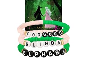 SOOWOOT Wicked bracelet Matching Bracelets - Crown and Witch Hat Matching Bracelets with a wicked card for Fans Party