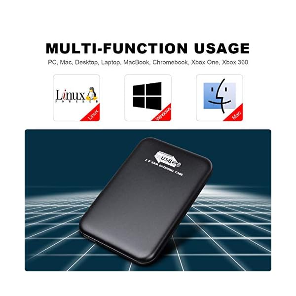 Externe Festplatte 2tb,USB 3.0 Tragbare Festplatte extern für PC, Mac, Desktop, Laptop, MacBook, Chromebook (2tb… – Bild 6