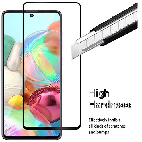 JumpStart Samsung Galaxy M31s Mobile Tempered Glass Screen Guard, Full HD Display Fit (Black Rim) OG Glass; Easy Install