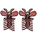 6 Pieces Hair Claw Clips Plastic Women Hair Claw Clamps Hairpin (S, Brown)