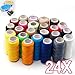 AStorePlus Cotton Polyester Sewing Thread, 24 Assorted Colors