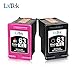 LxTek Remanufactured for HP 63XL 63 XL Ink Cartridge High Yield Used in HP Envy 4520 4516 Officejet 4650 3830 3833 3831 4655 DeskJet 1112 3632 2130 2132, Shows Accurate Ink Level (1 Black|1 Tri-Color)