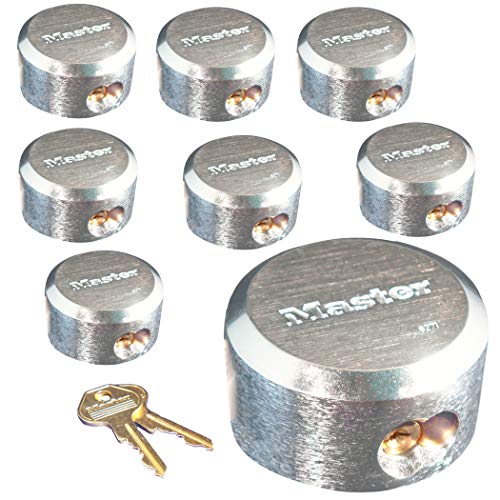 Master Lock Pro Series Hidden Shackle Padlocks, Keyed Alike 6271NKA-8 w/BumpStop Technology