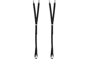 Aurya Adjustable Shirt Stays for Men-Elastic Shirt Garter Holders Suspenders Belts with Non-slip Clamps