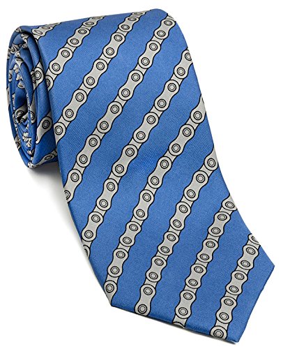 Josh Bach Mens Bicycle Chains Silk Necktie, Made in USA