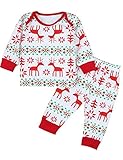 Christmas Newborn Baby Boy Girl Pajamas Set Unisex