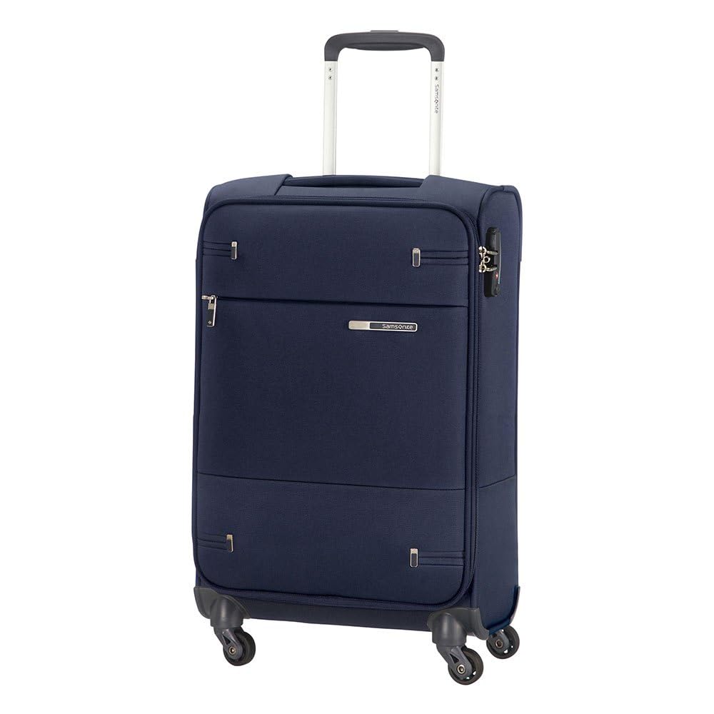 Samsonite Base Boost Spinner S Hand Luggage, 35 x 20 x 55 cm, 35L, Blue (Navy Blue)
