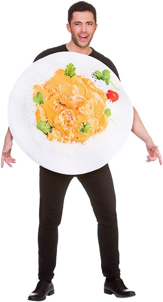 Wicked Costumes Adult Chicken Tikka Masala Fancy Dress Costume - One Size, Multi