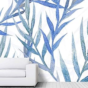 signwin Wall Mural Flowers and Leaves Removable Self-Adhesive...