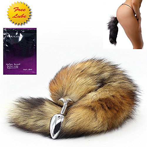 Love Fire QQ Small Stainless Steel Fox's Tail's AnAl-Butt-Plug, AnAl Tail Sex Toys, Sexual Show,SM Special Butt-Plug AnAl Stimulator Suppositories
