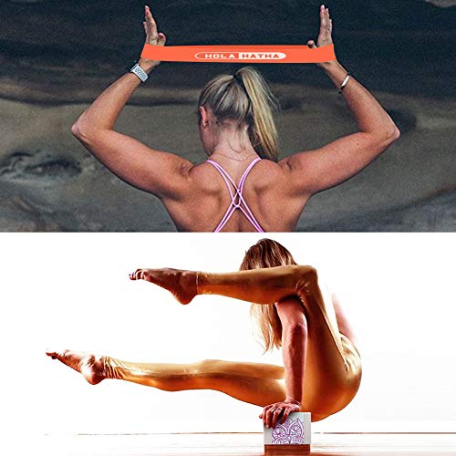 HolaHatha Yoga Block, 9’’x6’’x3’’ EVA Foam Block to Support and Deepen Poses, Improve Strength and Flexibility, Great for Yoga, Pilates, Workout, Fitness & Gym (Green, 9"x6"x3") - Thumbnail 4