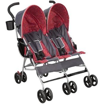 Delta Children City Street LX Side by Side Stroller, Grey