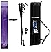 York Nordic Purple Haze Design Hiking & Walking Poles - Lightweight, Adjustable, and Collapsible - Pair w/flip Locks, Rubber feet and Travel Bag